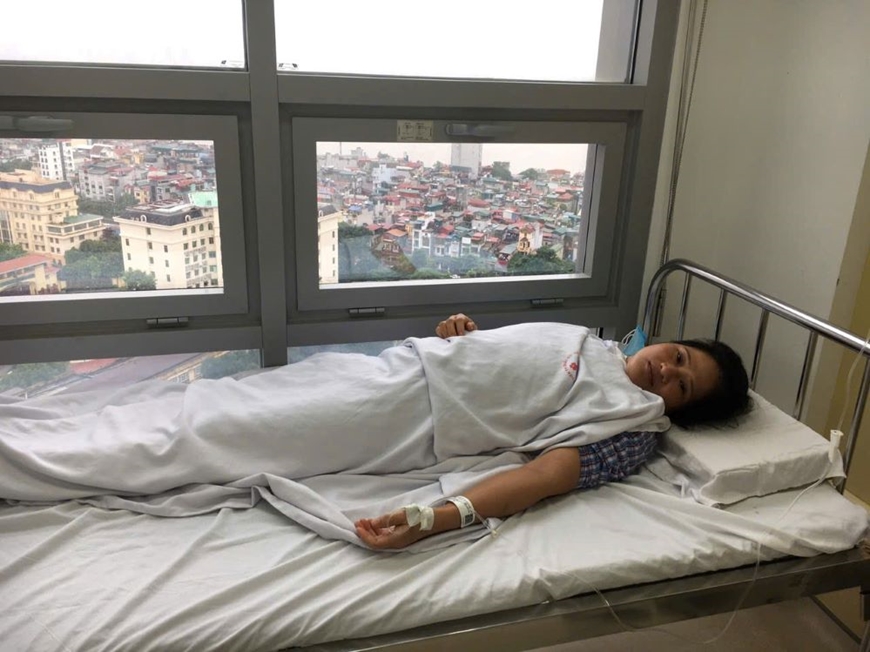 Đại úy QNCN Hoàng Thị Thành mong được giúp đỡ