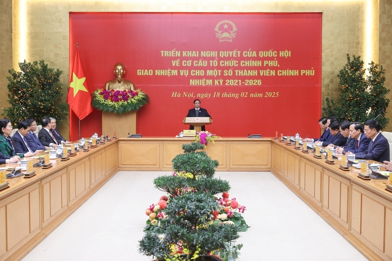 Phân công công tác của Thủ tướng và các Phó thủ tướng Chính phủ
