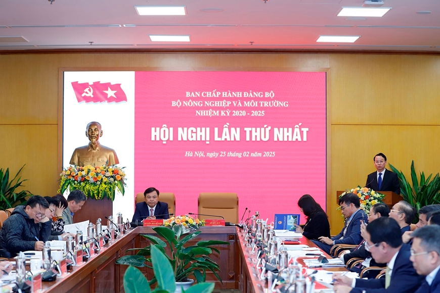 Hội nghị lần thứ nhất Ban Chấp hành Đảng bộ Bộ Nông nghiệp và Môi trường nhiệm kỳ 2020-2025