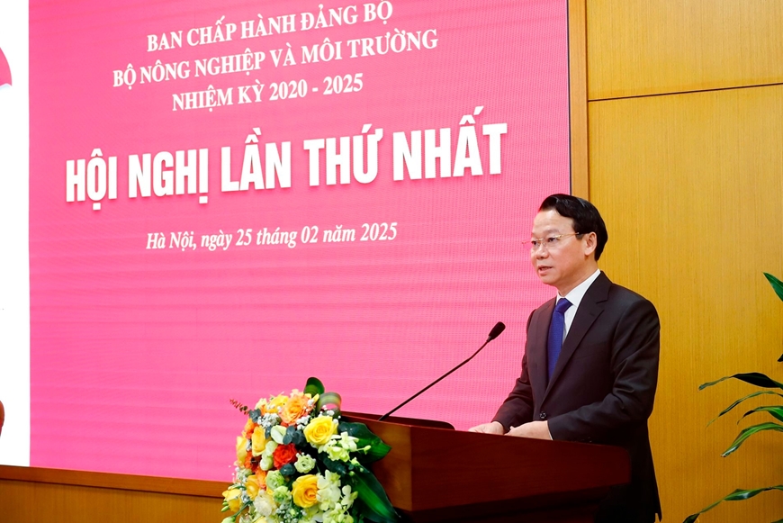 Hội nghị lần thứ nhất Ban Chấp hành Đảng bộ Bộ Nông nghiệp và Môi trường nhiệm kỳ 2020-2025