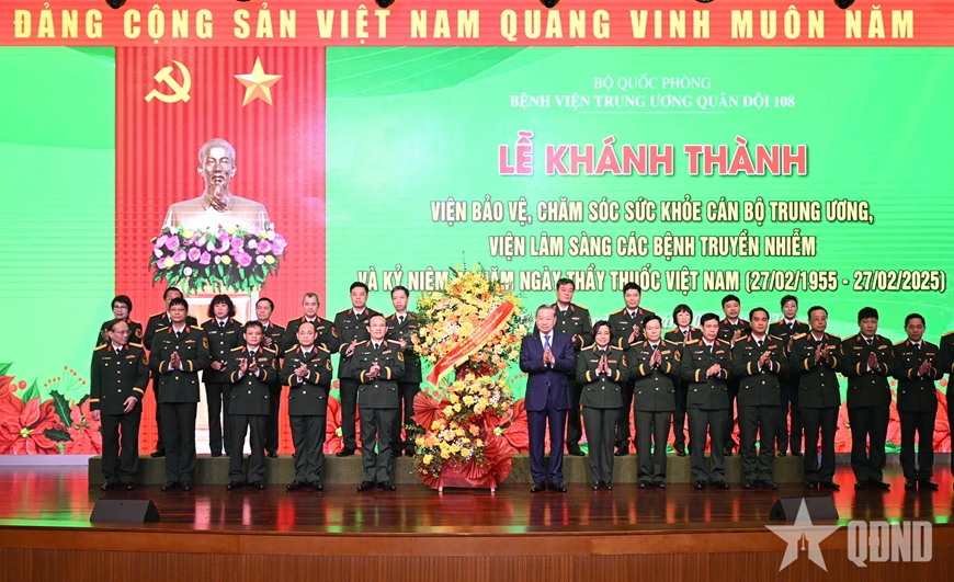 Tổng Bí thư Tô Lâm dự Lễ khánh thành Viện Bảo vệ, chăm sóc sức khỏe cán bộ Trung ương và Viện Lâm sàng các bệnh truyền nhiễm