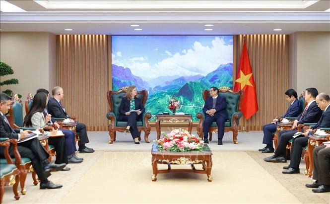 Thủ tướng Phạm Minh Chính tiếp Tổng giám đốc Thương mại toàn cầu của S&P Global Ratings