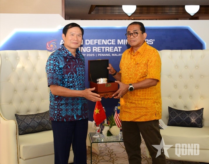 Một số hình ảnh hoạt động của Đại tướng Nguyễn Tân Cương tại Hội nghị ADMM hẹp