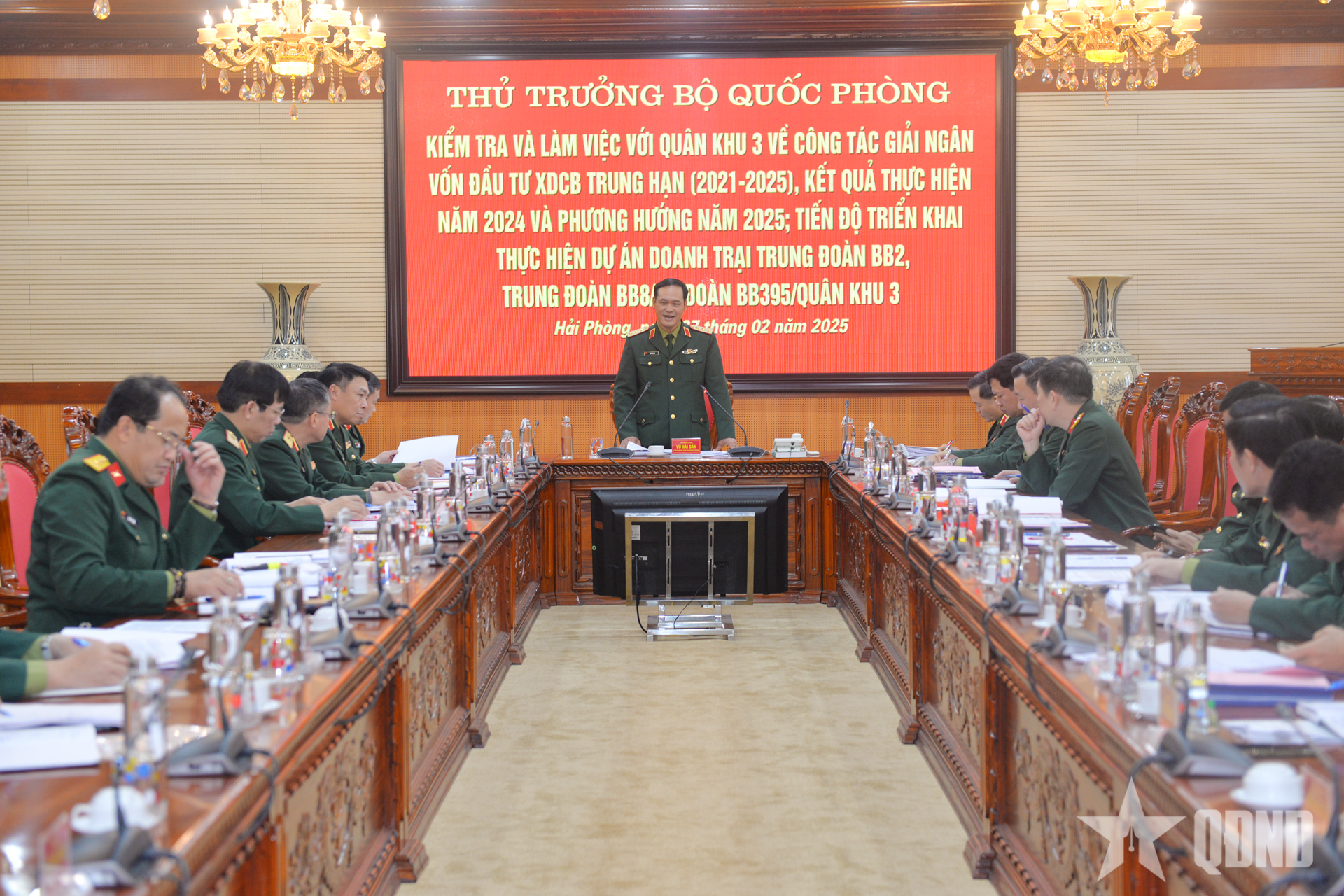 Thượng tướng Vũ Hải Sản: Quân khu 3 cần quyết liệt hơn nữa trong giải ngân vốn đầu tư xây dựng cơ bản