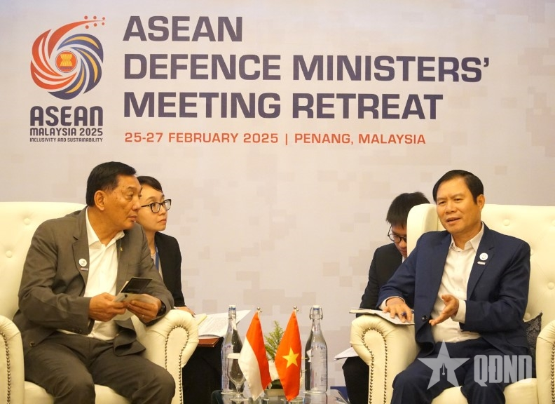 Một số hình ảnh hoạt động của Đại tướng Nguyễn Tân Cương tại Hội nghị ADMM hẹp