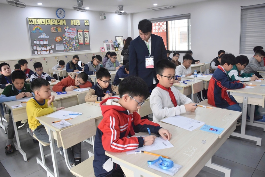 Hơn 1.300 học sinh tiểu học Hà Nội thi Olympic tiếng Anh