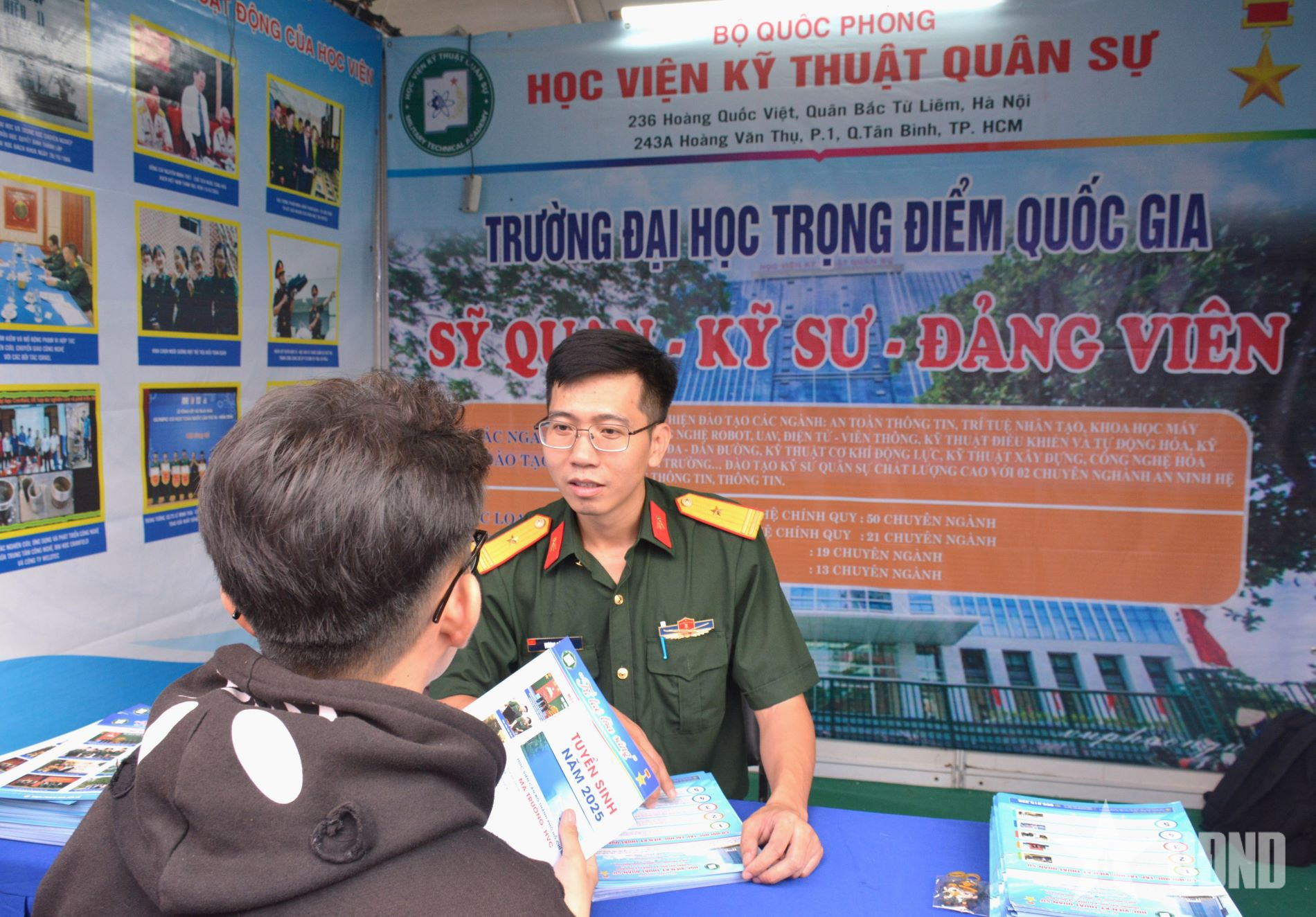 Học viện Kỹ thuật quân sự tư vấn tuyển sinh tại TP Hồ Chí Minh năm 2025