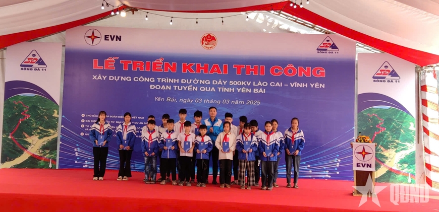 Triển khai thi công công trình đường dây 500KV Lào Cai-Vĩnh Yên (Vĩnh Phúc)