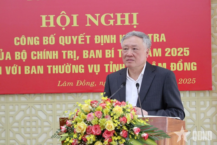 Công bố quyết định kiểm tra của Bộ Chính trị, Ban Bí thư đối với Ban Thường vụ Tỉnh ủy Lâm Đồng