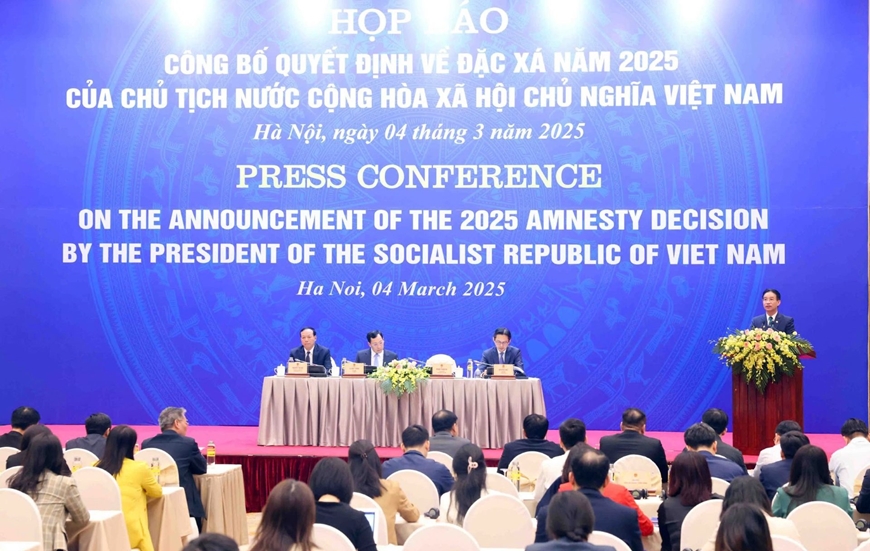 Họp báo công bố quyết định của Chủ tịch nước về đặc xá năm 2025