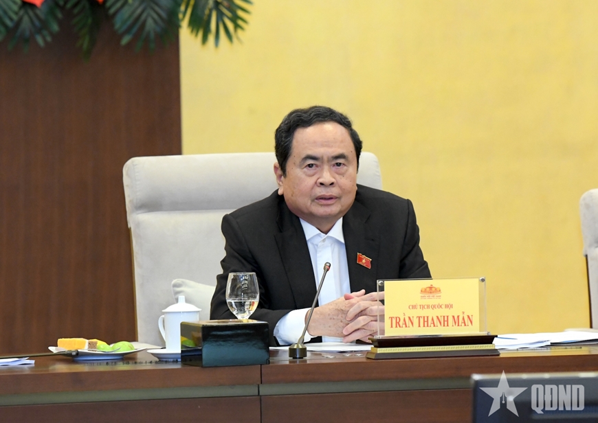 Chủ tịch Quốc hội Trần Thanh Mẫn chủ trì cuộc họp với các cơ quan của Quốc hội, Văn phòng Quốc hội