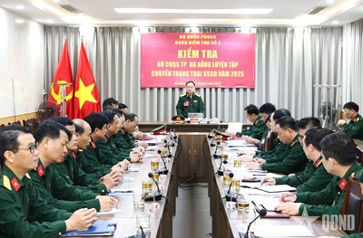 View - 	Bộ Quốc phòng kiểm tra luyện tập chuyển trạng thái sẵn sàng chiến đấu