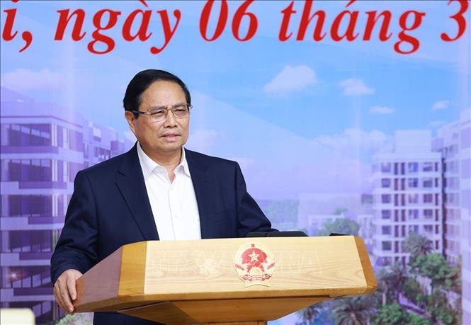 Thủ tướng Phạm Minh Chính chủ trì Hội nghị toàn quốc tháo gỡ khó khăn, vướng mắc, thúc đẩy phát triển nhà ở xã hội