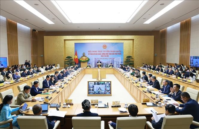 Thủ tướng Phạm Minh Chính chủ trì Hội nghị toàn quốc tháo gỡ khó khăn, vướng mắc, thúc đẩy phát triển nhà ở xã hội