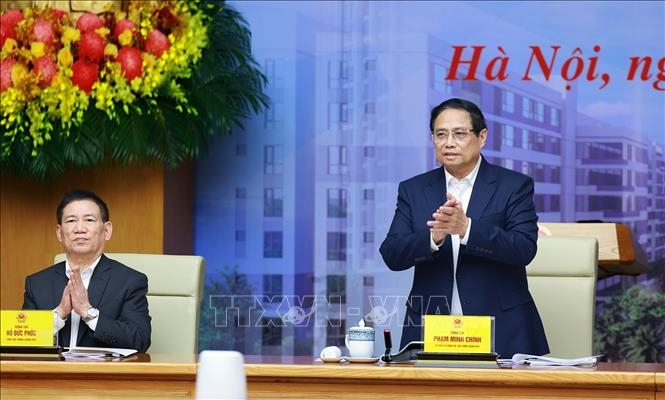 Thủ tướng Phạm Minh Chính chủ trì Hội nghị toàn quốc tháo gỡ khó khăn, vướng mắc, thúc đẩy phát triển nhà ở xã hội