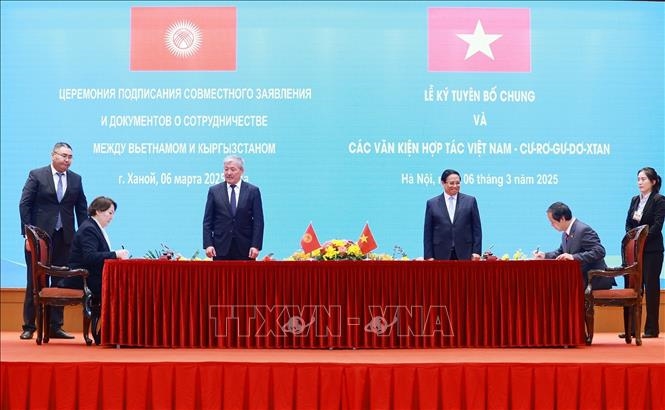 Thủ tướng Phạm Minh Chính hội đàm với Thủ tướng Cộng hòa Kyrgyzstan