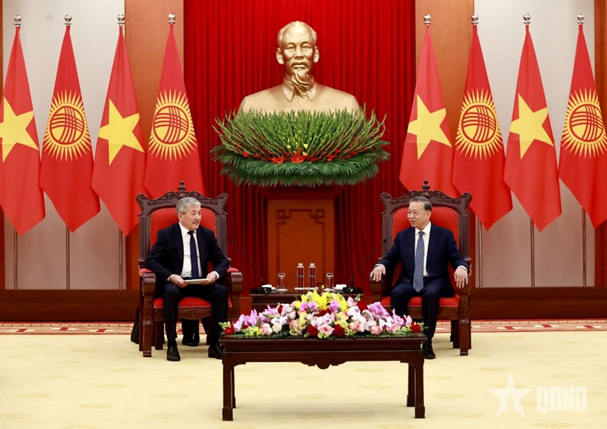 Tổng Bí thư Tô Lâm tiếp Thủ tướng Cộng hòa Kyrgyzstan