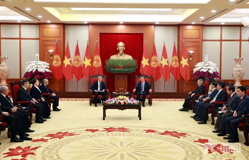 Tổng Bí thư Tô Lâm tiếp Thủ tướng Cộng hòa Kyrgyzstan