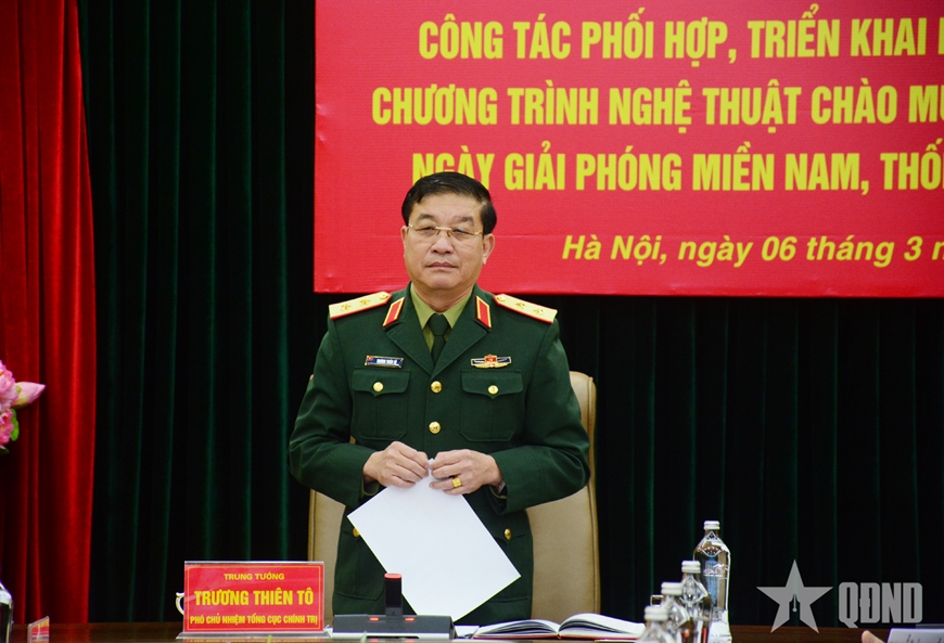 Chuẩn bị chu đáo chương trình nghệ thuật chào mừng 50 năm giải phóng miền Nam