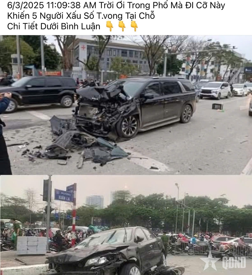 Thông tin vụ tai nạn giao thông khiến 5 người tử vong tại chỗ là sai sự thật
