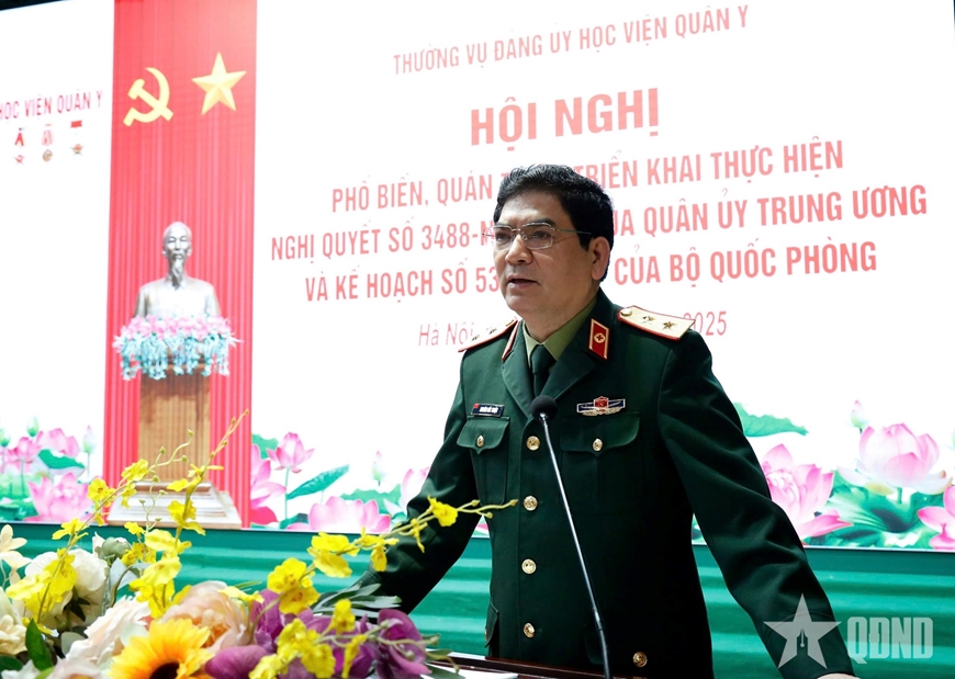Học viện Quân y quán triệt, triển khai thực hiện Nghị quyết số 3488-NQ/QUTW