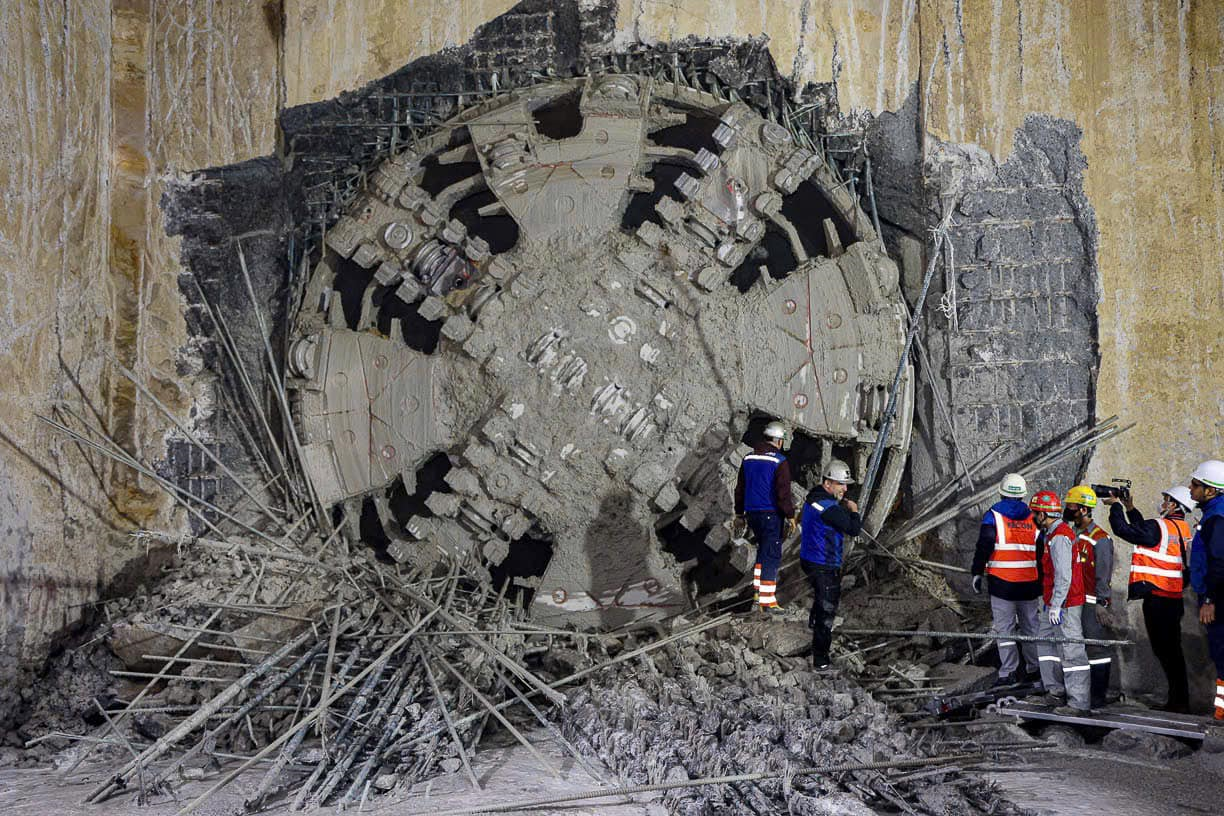 Máy khoan hầm tuyến metro Nhổn - ga Hà Nội đã đến ga S10 (Cát Linh)