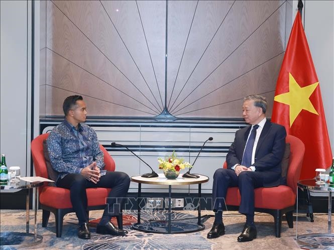 Tổng Bí thư Tô Lâm tiếp lãnh đạo các tập đoàn, doanh nghiệp lớn của Indonesia