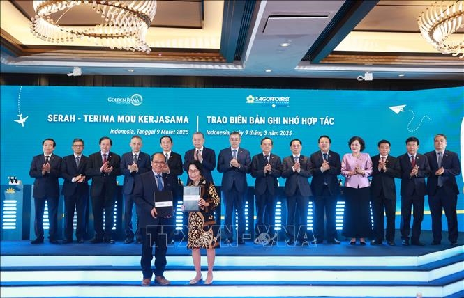 Tổng Bí thư Tô Lâm dự Lễ công bố đường bay thẳng TP Hồ Chí Minh - Denpasar (Indonesia)