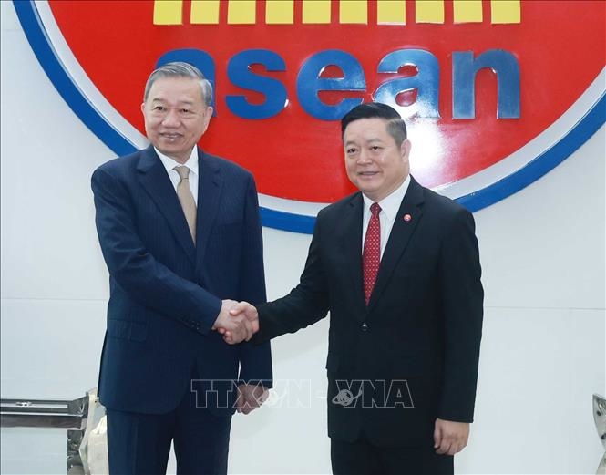 Tổng Bí thư Tô Lâm thăm Ban Thư ký ASEAN