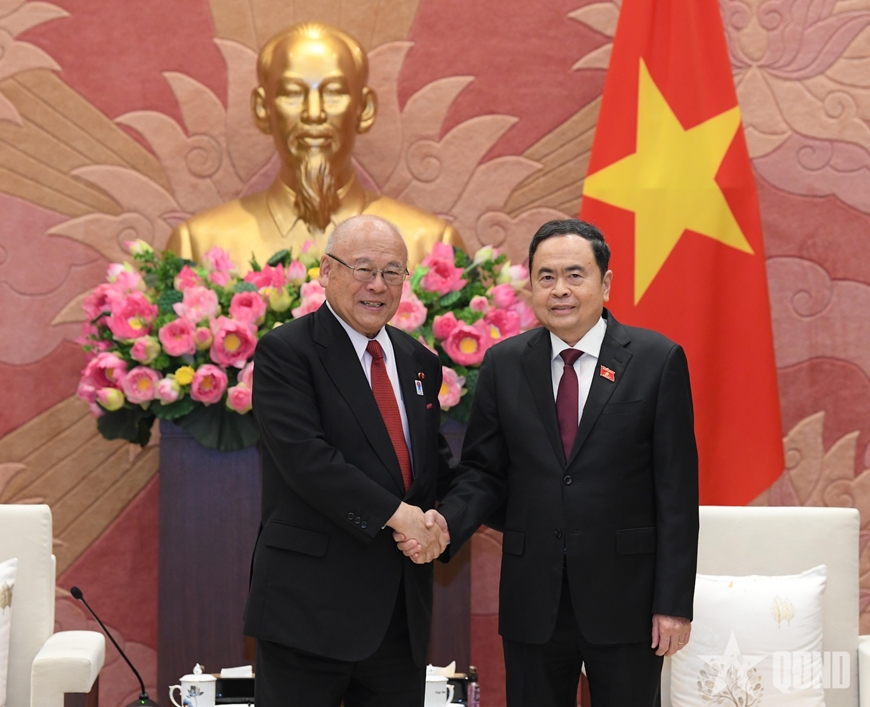 Chủ tịch Quốc hội Trần Thanh Mẫn tiếp Cố vấn đặc biệt Liên minh Nghị sĩ hữu nghị Nhật-Việt