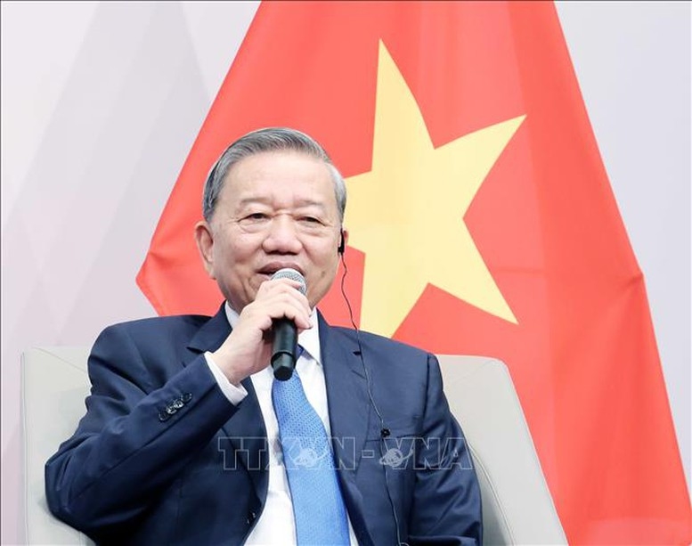 Tổng Bí thư Tô Lâm phát biểu chính sách tại Trường Chính sách công Lý Quang Diệu, Singapore
