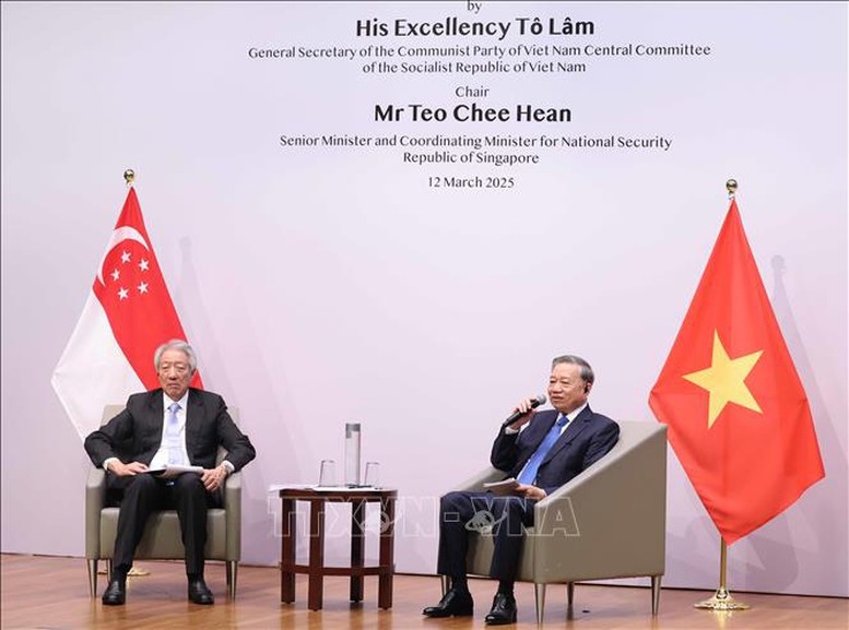 Tổng Bí thư Tô Lâm phát biểu chính sách tại Trường Chính sách công Lý Quang Diệu, Singapore