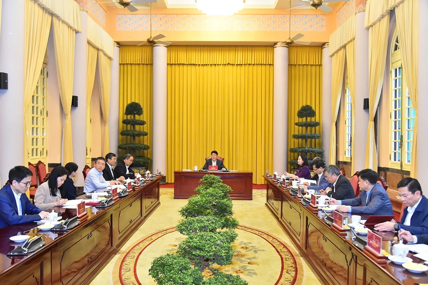 Chủ tịch nước làm việc với các cơ quan chức năng về công tác đối ngoại, đặc xá và một số nhiệm vụ