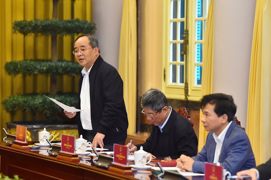 Chủ tịch nước làm việc với các cơ quan chức năng về công tác đối ngoại, đặc xá và một số nhiệm vụ
