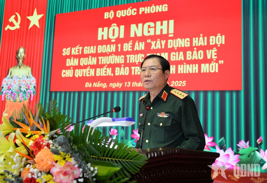 Đại tướng Nguyễn Tân Cương chủ trì sơ kết giai đoạn 1 đề án xây dựng hải đội dân quân thường trực