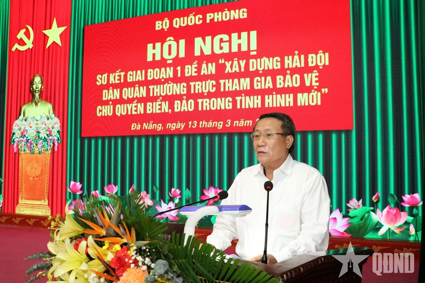 Đại tướng Nguyễn Tân Cương chủ trì sơ kết giai đoạn 1 đề án xây dựng hải đội dân quân thường trực