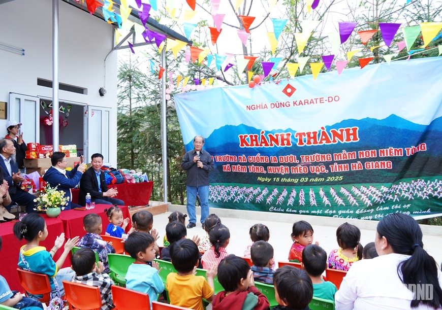 Khánh thành điểm trường vùng cao Hà Giang