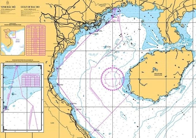 Việt Nam lưu chiểu tại Liên hợp quốc hải đồ và tọa độ đường cơ sở tại Vịnh Bắc Bộ