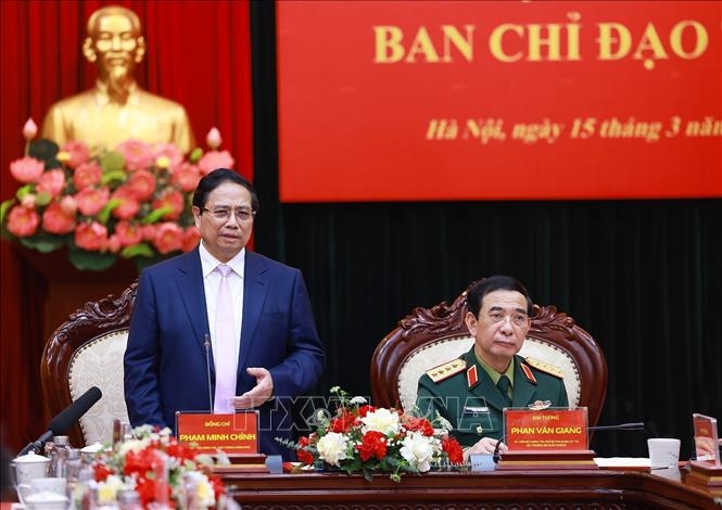 Thủ tướng Phạm Minh Chính làm việc với Tập đoàn Công nghiệp - Viễn thông Quân đội