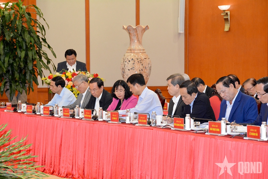 Tổng Bí thư Tô Lâm chủ trì họp Tiểu ban Văn kiện Đại hội XIV của Đảng