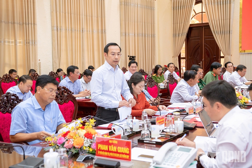 Đoàn kiểm tra của Bộ Chính trị, Ban Bí thư làm việc với Ban Thường vụ Tỉnh ủy Kiên Giang và Cà Mau