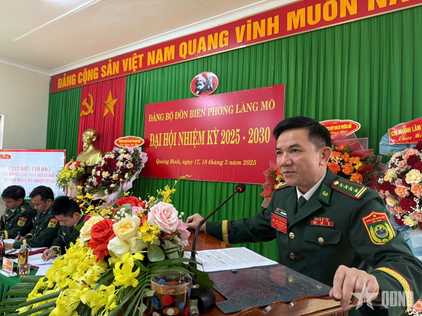 Đảng bộ Đồn Biên phòng Làng Mô tổ chức thành công Đại hội nhiệm kỳ 2025 - 2030