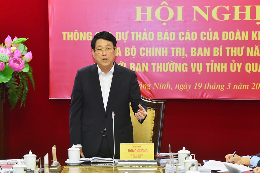 Thông qua dự thảo báo cáo kết quả kiểm tra của Đoàn kiểm tra Bộ Chính trị đối với Ban Thường vụ Tỉnh ủy Quảng Ninh