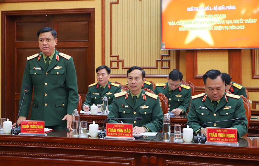 Khối thi đua số 2, Bộ Quốc phòng triển khai kế hoạch hoạt động thi đua năm 2025
