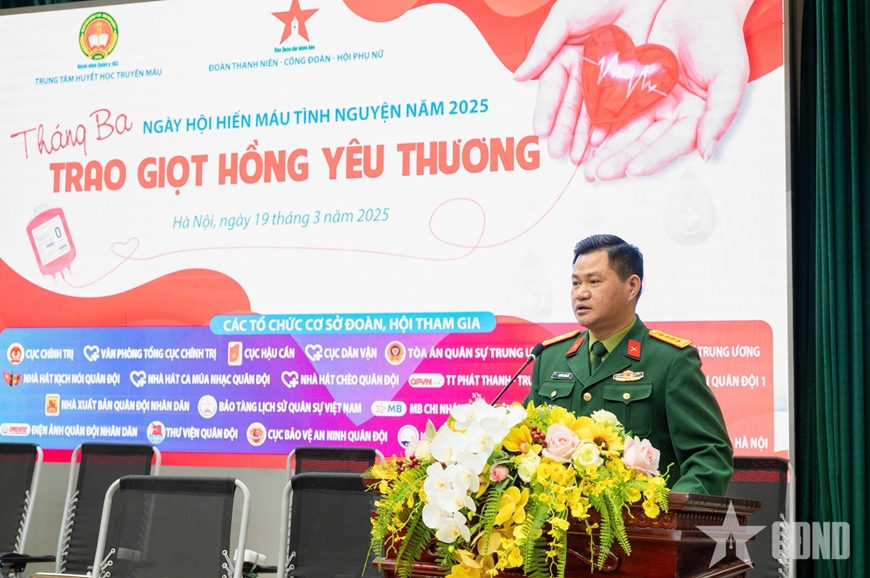 Lan tỏa tinh thần hiến máu tại ngày hội “Tháng Ba trao giọt hồng yêu thương”
