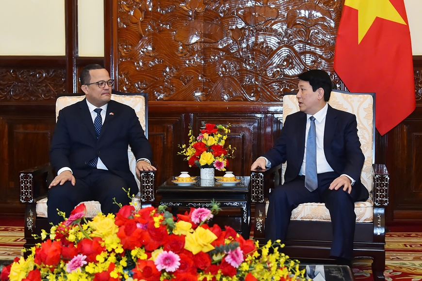 Chủ tịch nước Lương Cường tiếp Đại sứ Cộng hòa Dominicana đến chào từ biệt