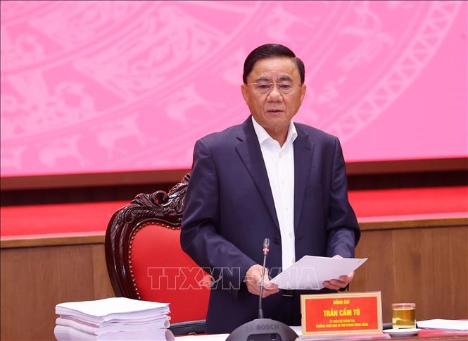 Đoàn kiểm tra của Bộ Chính trị làm việc với Ban Thường vụ Thành ủy Hà Nội
