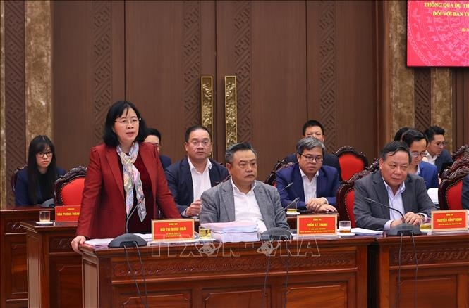 Đoàn kiểm tra của Bộ Chính trị làm việc với Ban Thường vụ Thành ủy Hà Nội