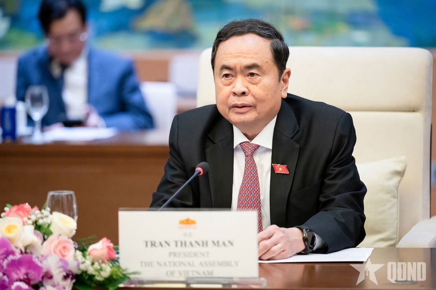 Chủ tịch Quốc hội Trần Thanh Mẫn tiếp Thượng Nghị sĩ Hoa Kỳ Steven David Daines