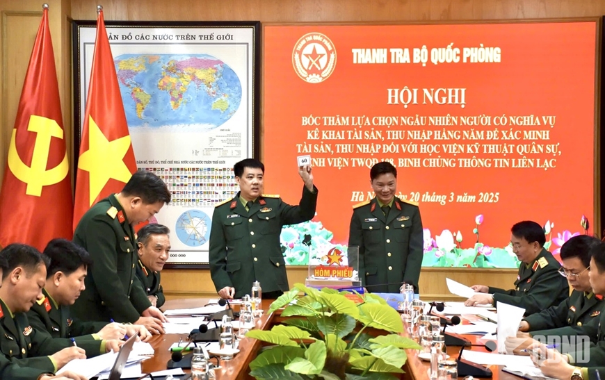 Lựa chọn ngẫu nhiên 58 đồng chí được xác minh tài sản, thu nhập